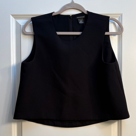 Club Monaco Tops - Club Monaco Black Sleeveless Boxy Tank